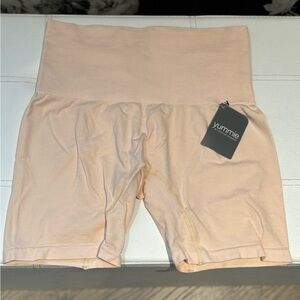Yummie by Heather Thomson High Shaping Shorts Medium Beige Shapewear